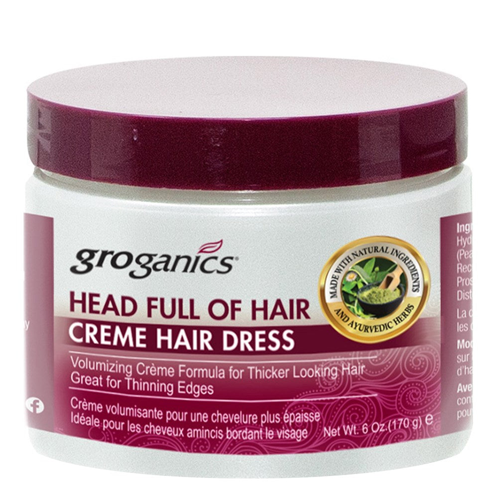 Light Gray GROGANICS Head Full of Hair Creme Hair Dress (6oz)