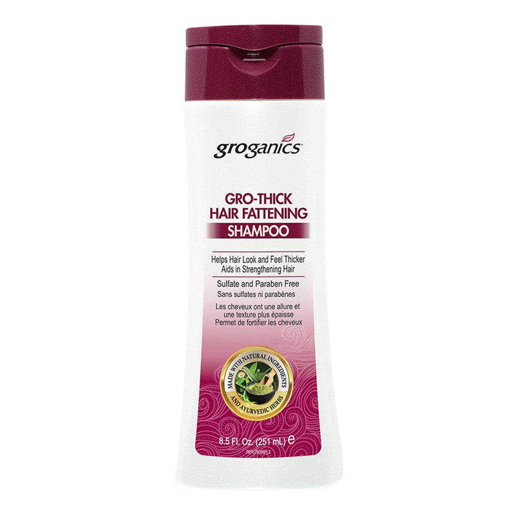 White Smoke GROGANICS Gro-Thick Hair Fattening Shampoo (8.5oz)