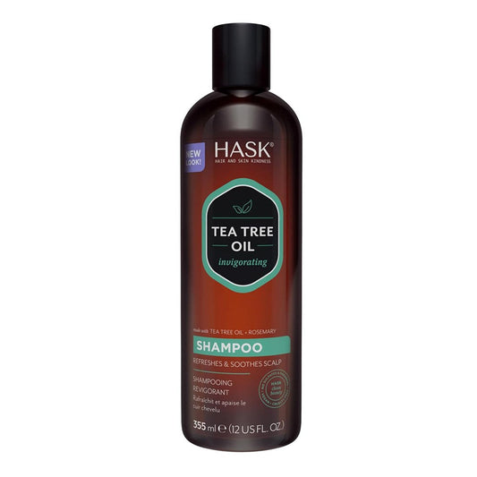White Smoke HASK Tea Tree Oil &amp; Rosemary Invigorating Shampoo (12oz)
