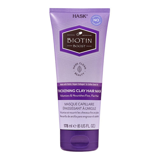 White Smoke HASK Biotin Boost Thickening Clay Hair Mask (6oz)