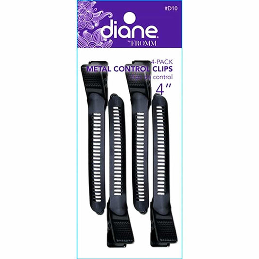 White Smoke Diane By Fromm Metal Control Clips 4" 4-Pack