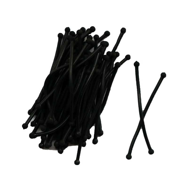 White Smoke H&R  (RRBS50) Perm Rubber Black  Short  50/bag