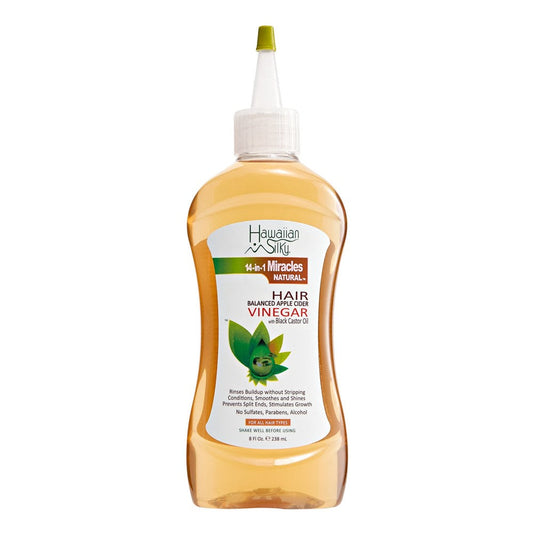 White Smoke HAWAIIAN SILKY 14 In 1 Miracles Natural Hair Balanced Apple Cider Vinegar (8oz)
