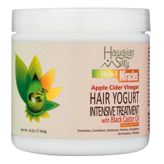 Lavender HAWAIIAN SILKY 14 In 1 Miracles Natural Apple Cider Vinegar Hair Yogurt Treatment (16oz)