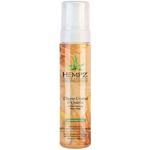 Lavender Hempz Citrine Crystal & Quartz Herbal Foaming Body Wash 8.5oz