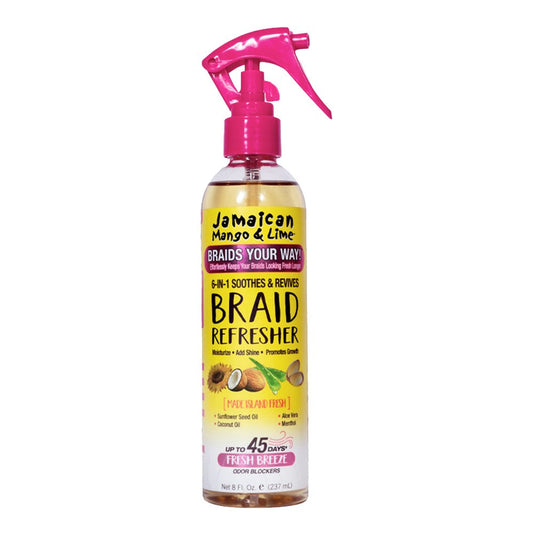 White Smoke JAMAICAN MANGO &amp; LIME Braids Your Way Braid Soothes &amp; Calms Braid Relief (8oz)