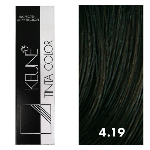 Black Keune Tinta Color 4.19 Medium Matte Brown 2oz