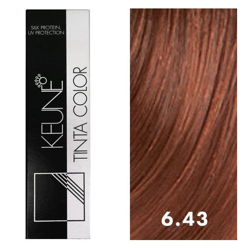 White Smoke Keune Tinta Color 6.43 Dark Copper Golden Blonde 2oz