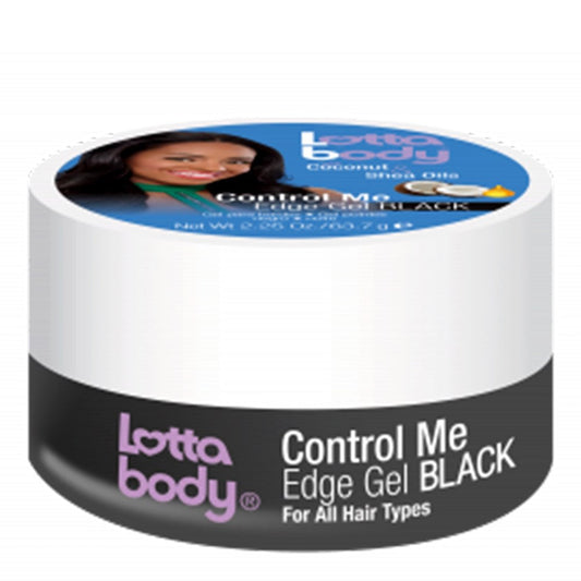 White Smoke LOTTABODY Coconut &amp; Shea Oils Color Edge Gel [Black] (2.25oz)