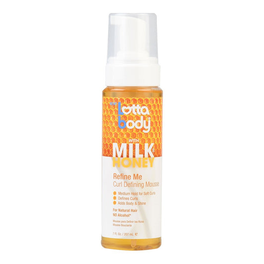 White Smoke LOTTABODY Milk &amp; Honey Refine Me Curl Defining Mousse (7oz)