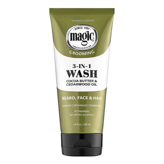 White Smoke MAGIC Grooming 3-In-1 Wash Cocoa Butter &amp; Cedarwood Oil (6.8oz)