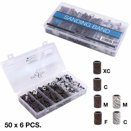 White Smoke Cre8tion Sanding Band Mixed Size 300 pcs 05849/17644