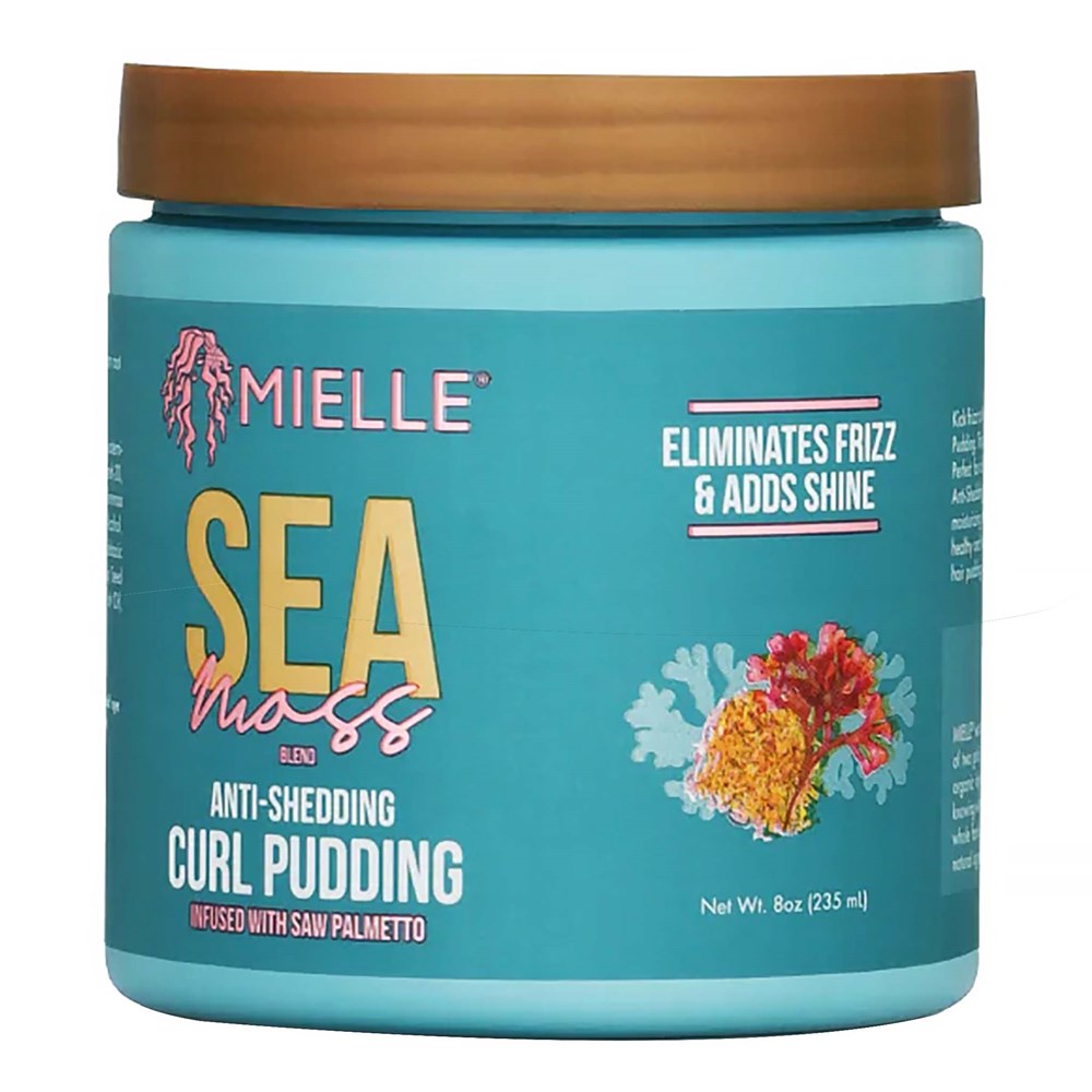 Light Sea Green MIELLE Sea Moss Anti Shedding Curl Pudding (8oz)