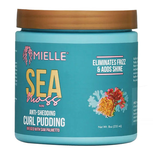Light Sea Green MIELLE Sea Moss Anti Shedding Curl Pudding (8oz)
