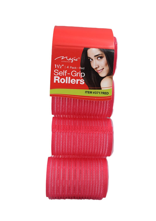 Magic Self Gripping Rollers #3717RED (1 1/2") -pc