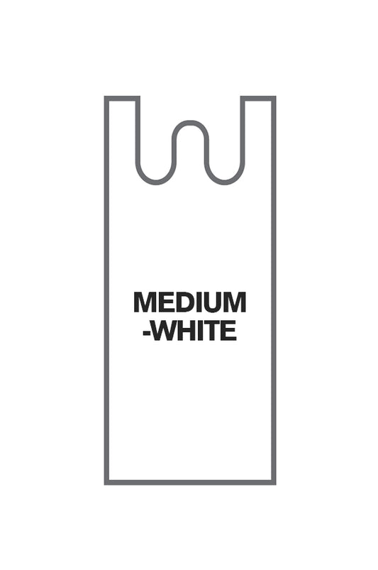 White Smoke Magic Shopping Bag (#WS1WMD/Medium-White/15"x18") -20lb/Box