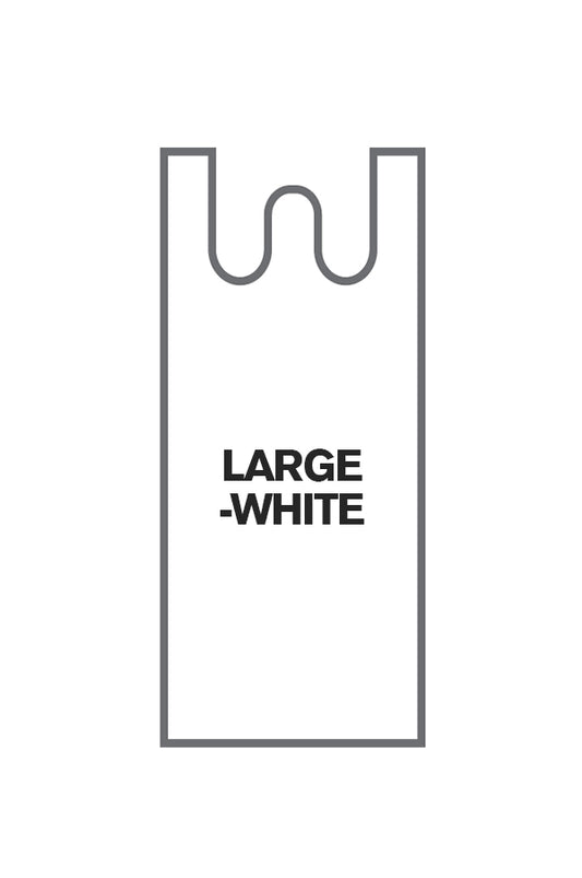 White Smoke Magic Shopping Bag (#WS3WLG/Large-White/17"x20") -14lb/Box