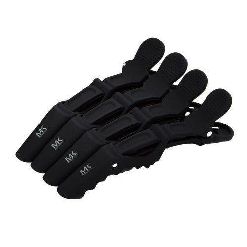 MK Rubber Grip Hair Clips 4pk