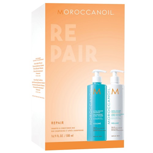 Peach Puff Moroccanoil Repair Half Liter Duo