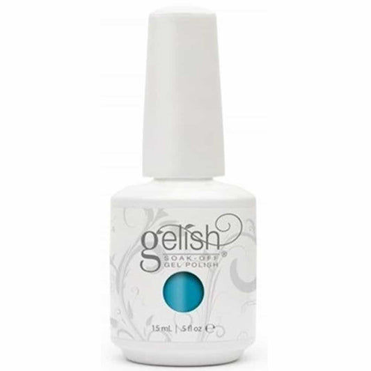 Light Gray Gelish - Garden teal Party - Teal 0.5 oz. - 15 ml