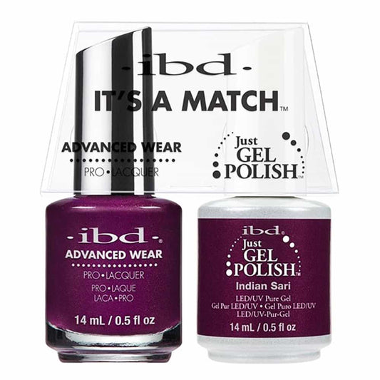 White Smoke IBD Just Gel Polish It's A Match - Indian Sari