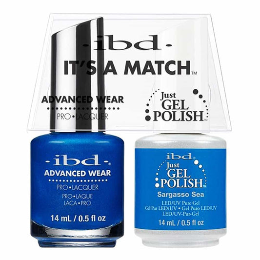 White Smoke IBD Just Gel Polish It's A Match - Sargasso Sea