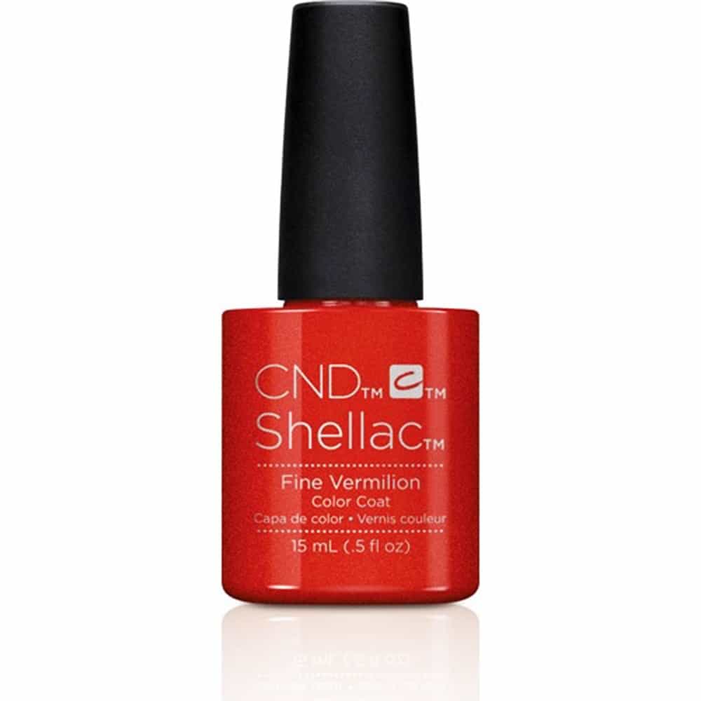 White Smoke CND Shellac Fine Vermilion 15ml/0.5 fl oz