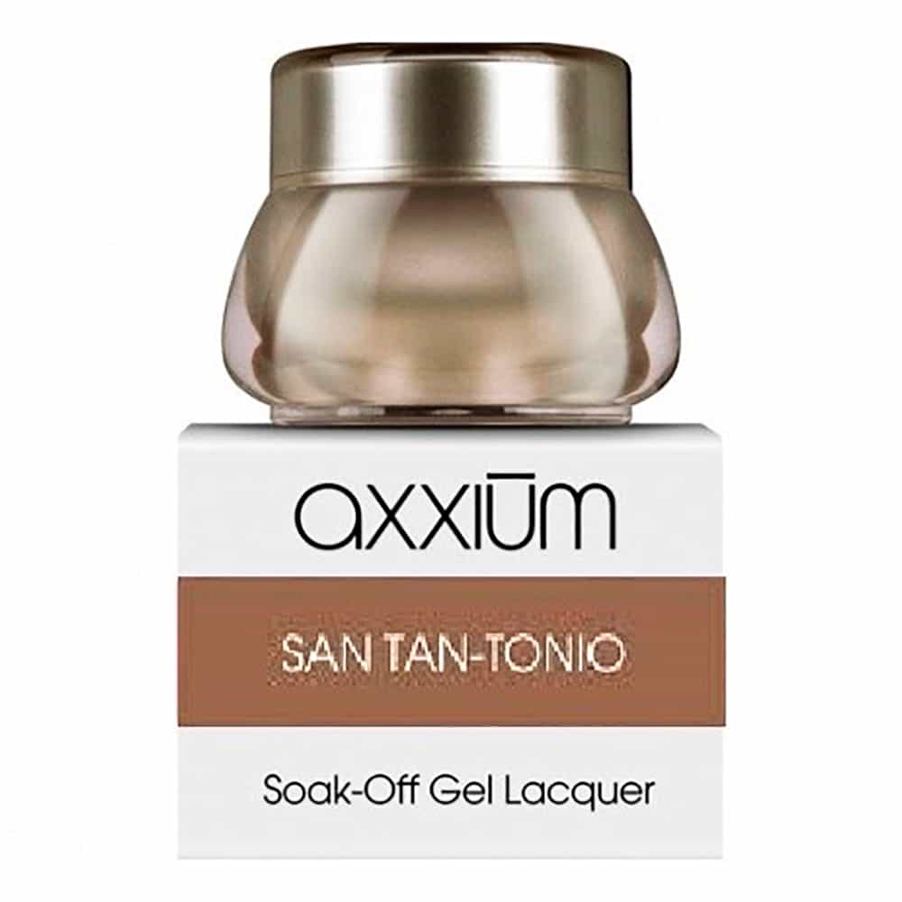 White Smoke OPI Axxium S/O Gel Lacquer San Tan-Tonio .21 oz. - 6g AXT13