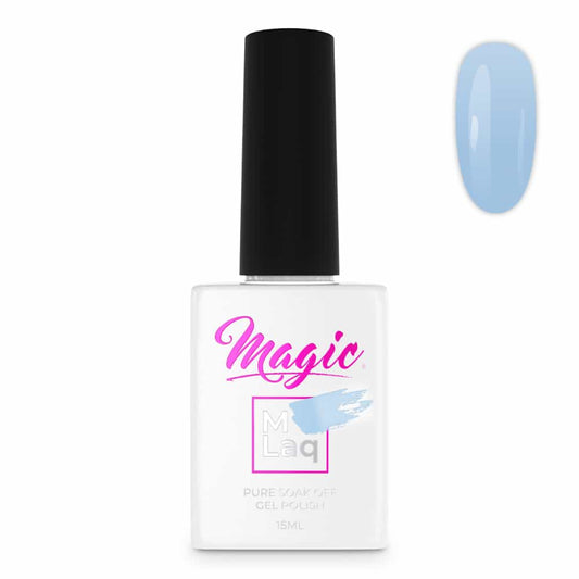White Smoke Magic Gel Polish MLaq Bashful Blue -
