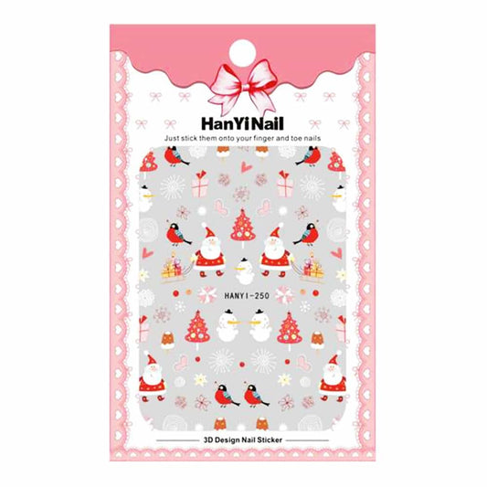 White Smoke Cre8tion Nail Art Sticker Christmas H02 1101-1100