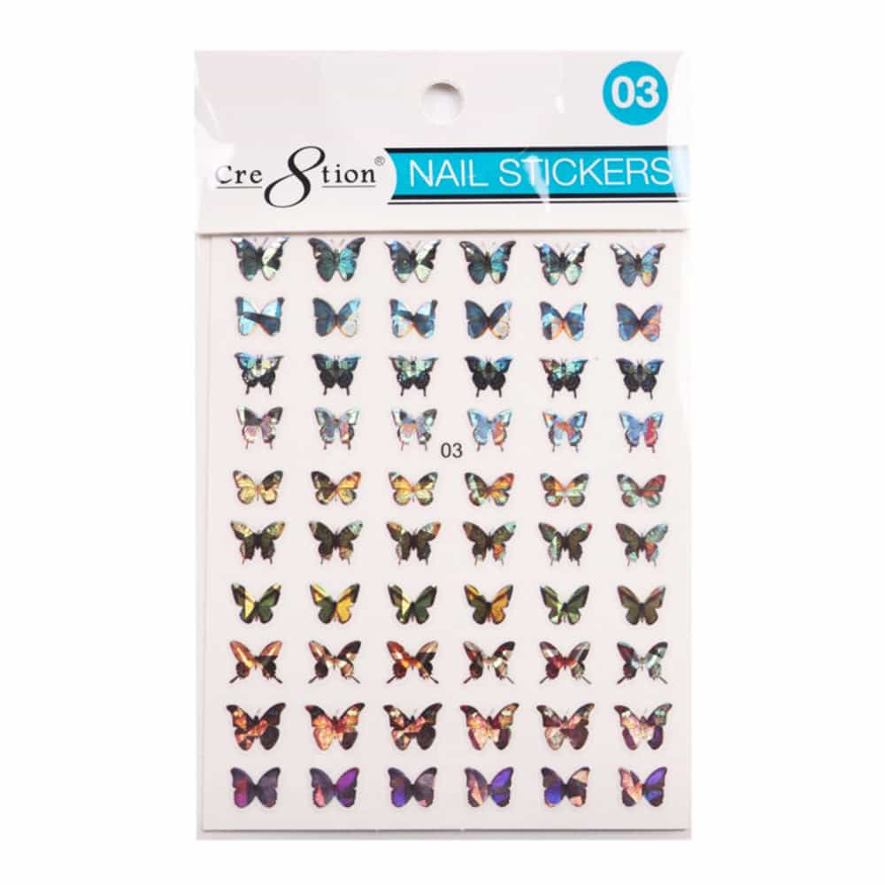 Misty Rose Cre8tion Nail Art Sticker Butterfly 03 1101-1111