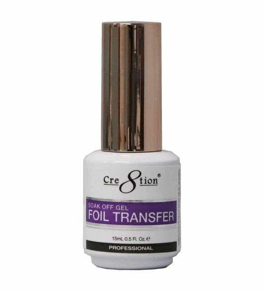 White Smoke Cre8tion Soak Off Gel Foil Transfer 0.5 fl oz / 15ml