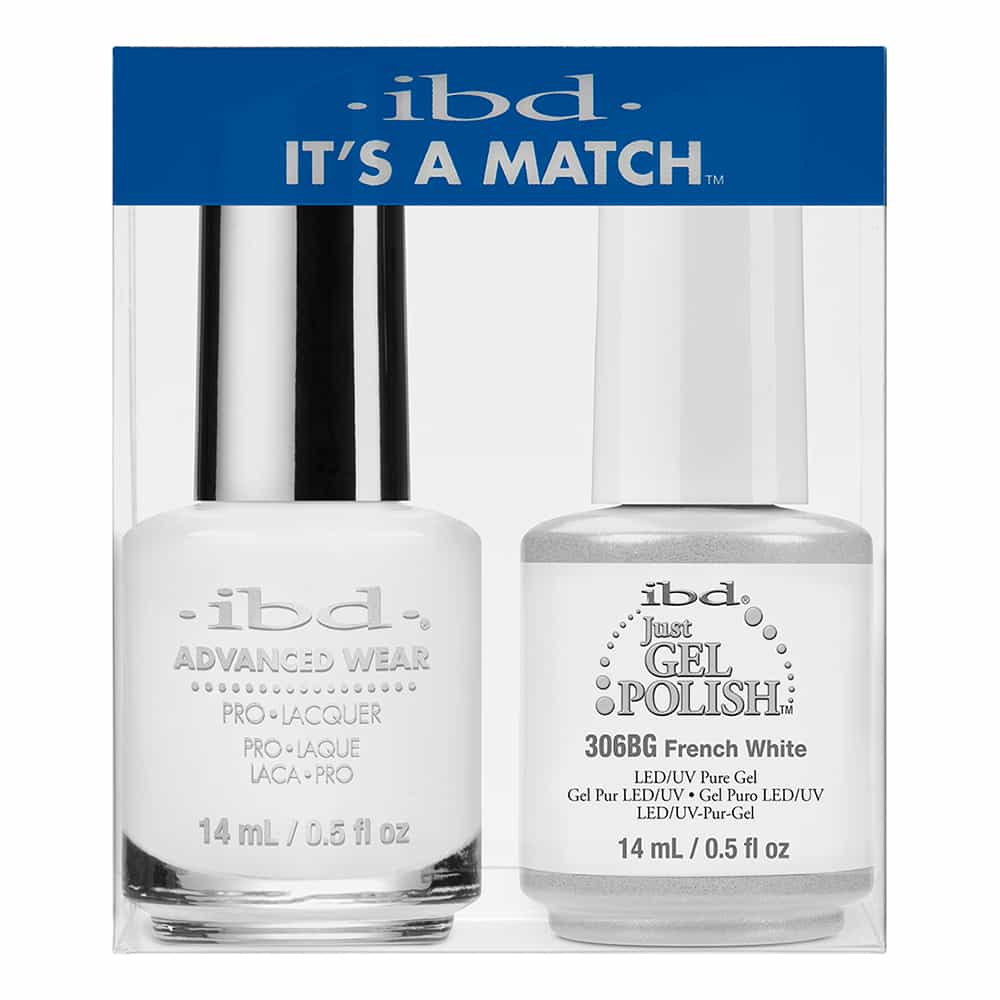 Lavender IBD Just Gel Polish It's A Match - French White 306BD/32920