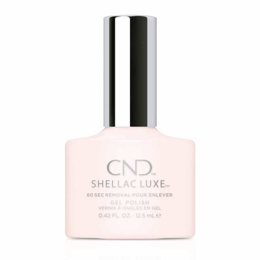 White Smoke CND Shellac Luxe Satin Slippers 0.42 fl oz