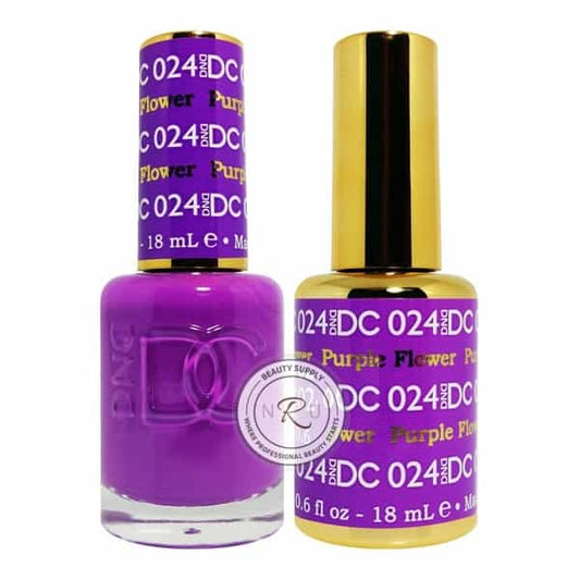 White Smoke Daisy Soak Off Gel - Purple Flower - DC024