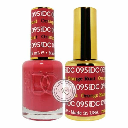 White Smoke Daisy Soak Off Gel - Orange Rust - DC095