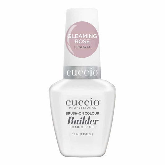 White Smoke Cuccio LED/UV Brush-On Builder 0.43oz-Gleaming Rose CPGL6273