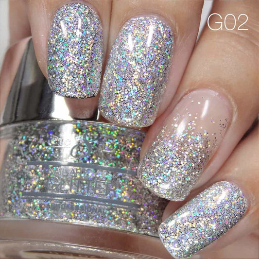Dark Gray Cre8tion Nail Art Glitter 1 fl oz/30g Glitter 02