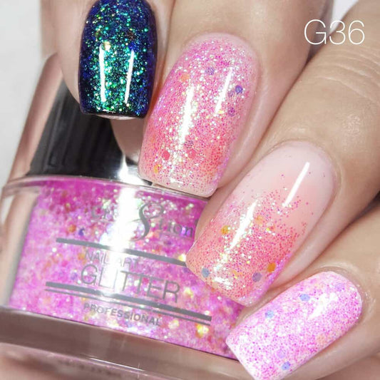 Tan Cre8tion Nail Art Glitter 1 fl oz/30g Glitter 36