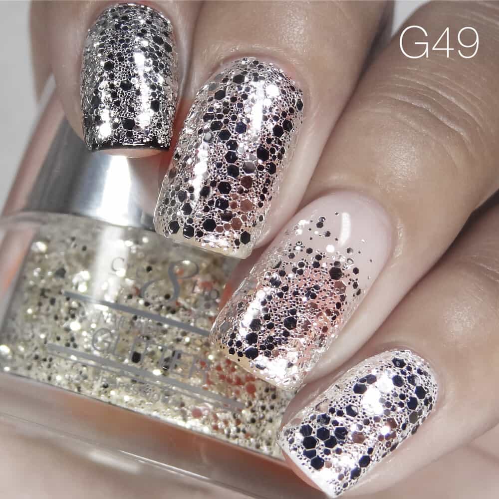 Light Slate Gray Cre8tion Nail Art Glitter 1 fl oz/30g Glitter 49