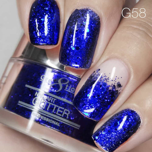 Gray Cre8tion Nail Art Glitter 1 fl oz/30g Glitter 58