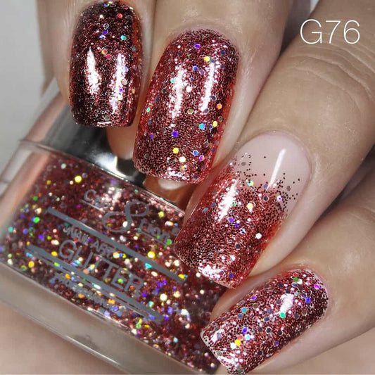 Rosy Brown Cre8tion Nail Art Glitter 1 fl oz/30g Glitter 76