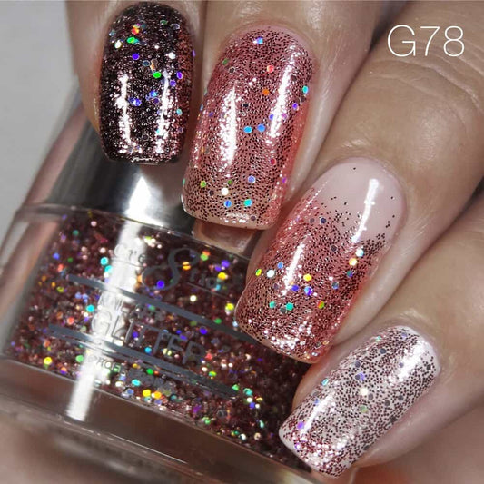 Dim Gray Cre8tion Nail Art Glitter 1 fl oz/30g Glitter 78