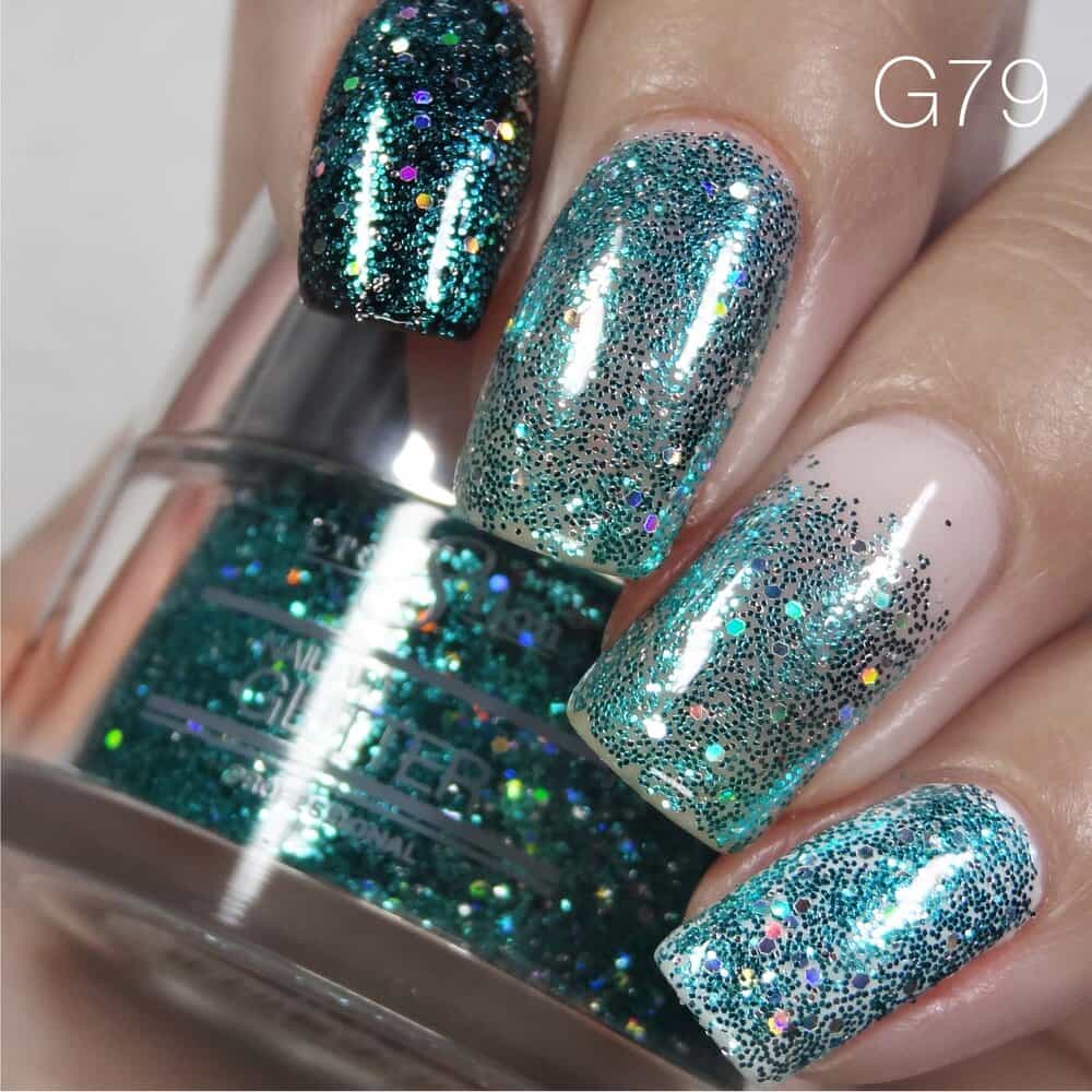 Gray Cre8tion Nail Art Glitter 1 fl oz/30g Glitter 79