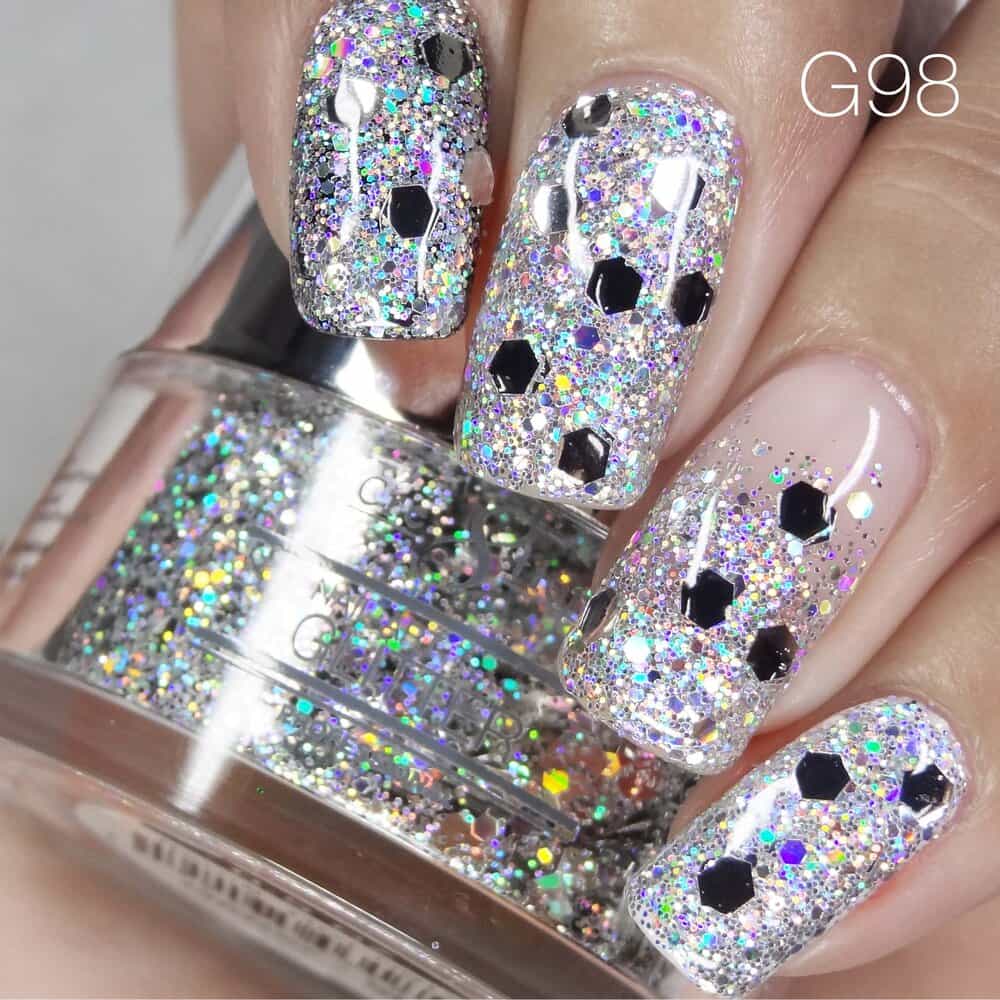 Rosy Brown Cre8tion Nail Art Glitter 1 fl oz/30g Glitter 98