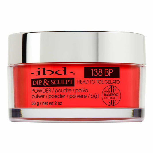 Light Gray IBD Dip&Sculpt Powder 2 oz/56 g Head To Toe Gelato 138BP
