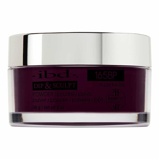 Black IBD Dip&Sculpt Powder 2 oz/56 g Plum Raven 165BP