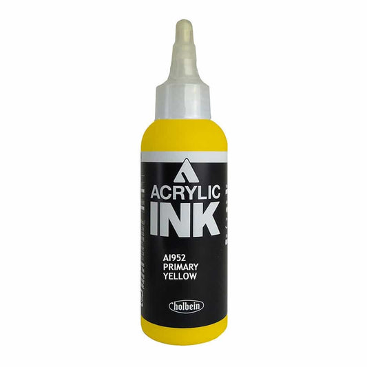 White Smoke Holbein Acrylic Ink Primary Yellow 100ml AI952B
