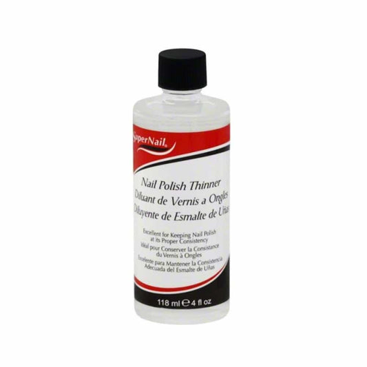 Light Gray SuperNail Nail Polish Thinner 4 oz. - 118 ml