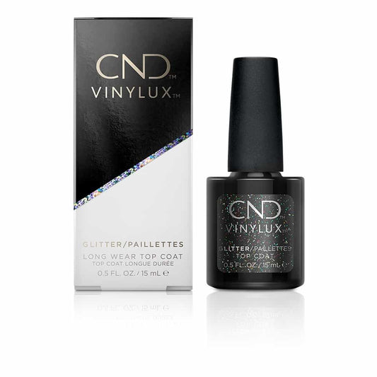 White Smoke CND Vinylux Glitter Top Coat 0.5oz 92650
